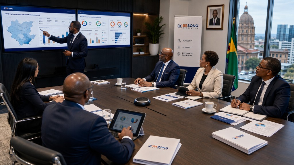 BESONG Consulting national transformation briefing in a government boardroom