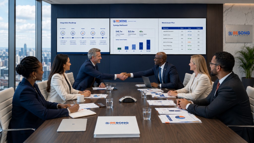 BESONG Consulting investors and growth enterprises boardroom partnership meeting
